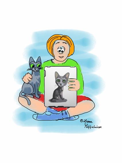 cartoon cat, korat cat breed